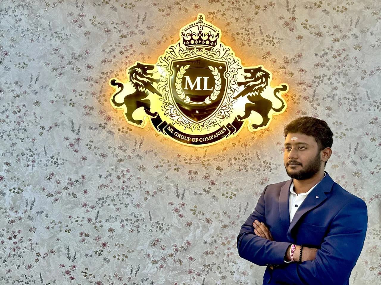 Bollam Rishithej, Founder and Managing Director of ML Dynamic Solutions, at ML Group headquarters